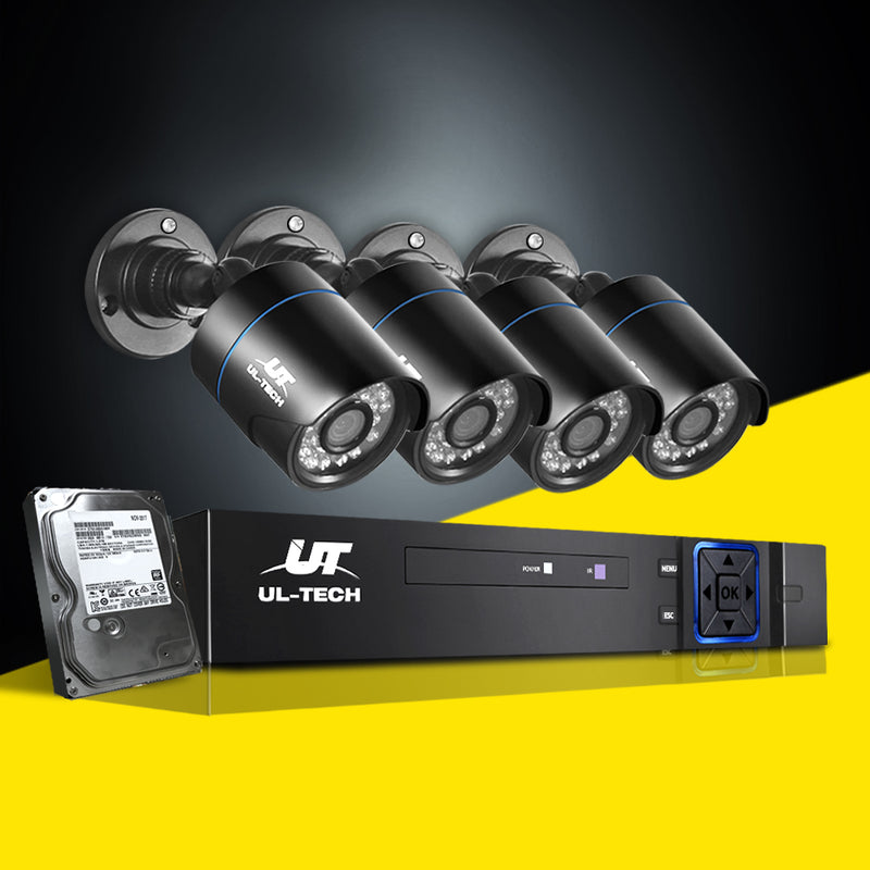 UL-Tech 1080P 4 Channel HDMI CCTV Security Camera with 1TB Hard Drive