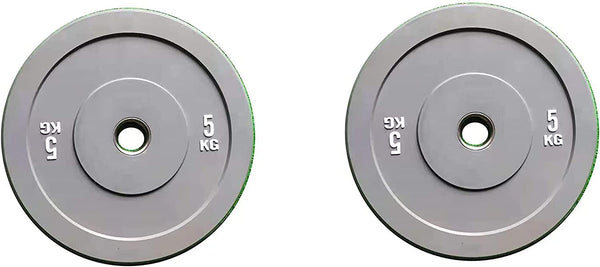 Sardine Sport Olympic Change Plates 50mm Fractional Weight Plates Designed for Olympic Barbells for Strength Training 5kg Grey Set