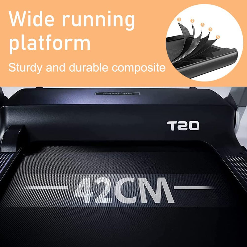 Sardine Sport T20 Motorized LED Screen Running & Jogging Folding Portable Treadmill