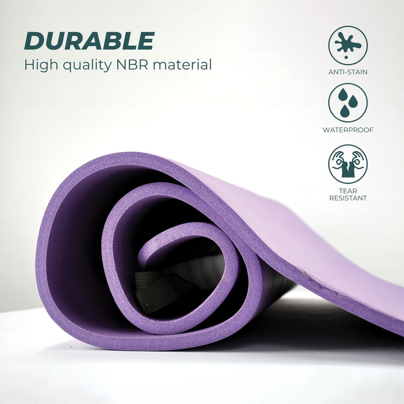 Verpeak NBR Yoga Mat 1.5CM Purple VP-MT-120-AC