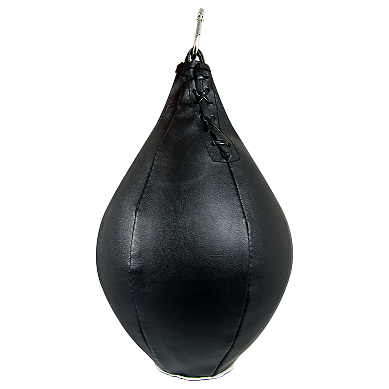 Boxing Speed Bag CowHide Leather MMA Punching Focus Bag Muay Thai Training Speed