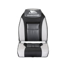 Seamanship 2X Folding Boat Seats Marine Seat Swivel High Back 12cm Padding Black
