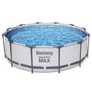Bestway Swimming Pool 366x100cm Steel Frame Round Above Ground Pools w/ Filter Pump 9150L