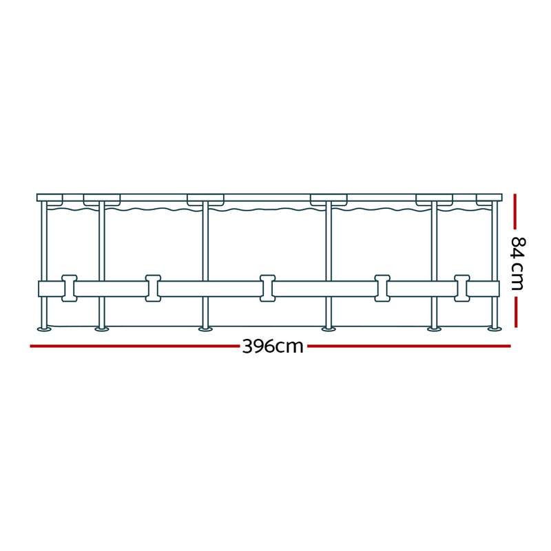 Bestway Swimming Pool Above Ground Filter Pump Steel Pro™ Frame Pools 3.69M