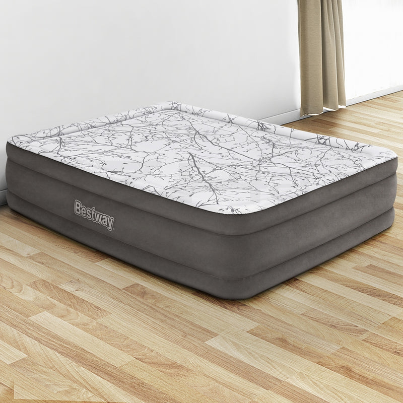 Bestway Queen Size Inflatable Air Mattress - Grey & Beige