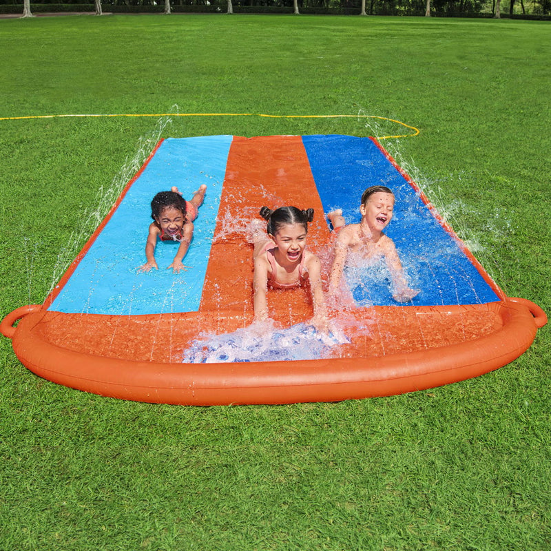 Bestway Water Slip And Slide Kids Inflatable Splash Toy Outdoor Triple 4.88M