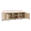 Artiss TV Cabinet Entertainment Unit 160cm Pine Maxi