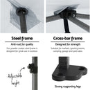 Instahut Gazebo Pop Up Marquee 3x3 Folding Tent Wedding Gazebos 500D White