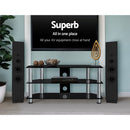 Artiss TV Stand 3 Tiers Storage Shelf Rack Tempered Glass Entertainment Unit