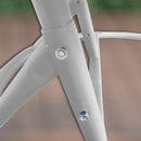 Arcadia Furniture 2 Seater Rocking Egg Chair Outdoor Wicker Rattan Patio Garden - Oatmeal and Grey