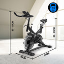 PROFLEX Spin Bike - Flywheel Commercial Gym Exercise Home Workout Grey