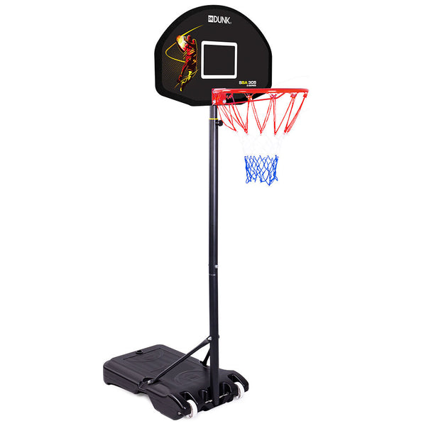 Dr.Dunk Basketball Hoop Stand System Kids Height Portable Adjustable Ring Net