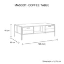 Bedside Table 2 drawers Night Stand Upholstery Fabric Storage in Light Grey Colour