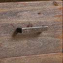 Coffee Table Solid Acacia Wood & Veneer 2 Drawers Storage Chocolate Colour