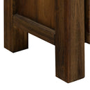 Coffee Table Solid Acacia Wood & Veneer 2 Drawers Storage Chocolate Colour