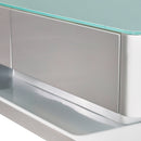 Stylish Coffee Table High Gloss Finish Shiny White Colour with 4 Drawers Storage