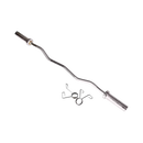 120cm Chrome Olympic EZ Curl Bar – Weightlifting Barbell for Home Gym & Bodybuilding