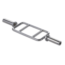 Chrome Olympic Tricep Bar Barbell Heavy Duty with Spring Collars