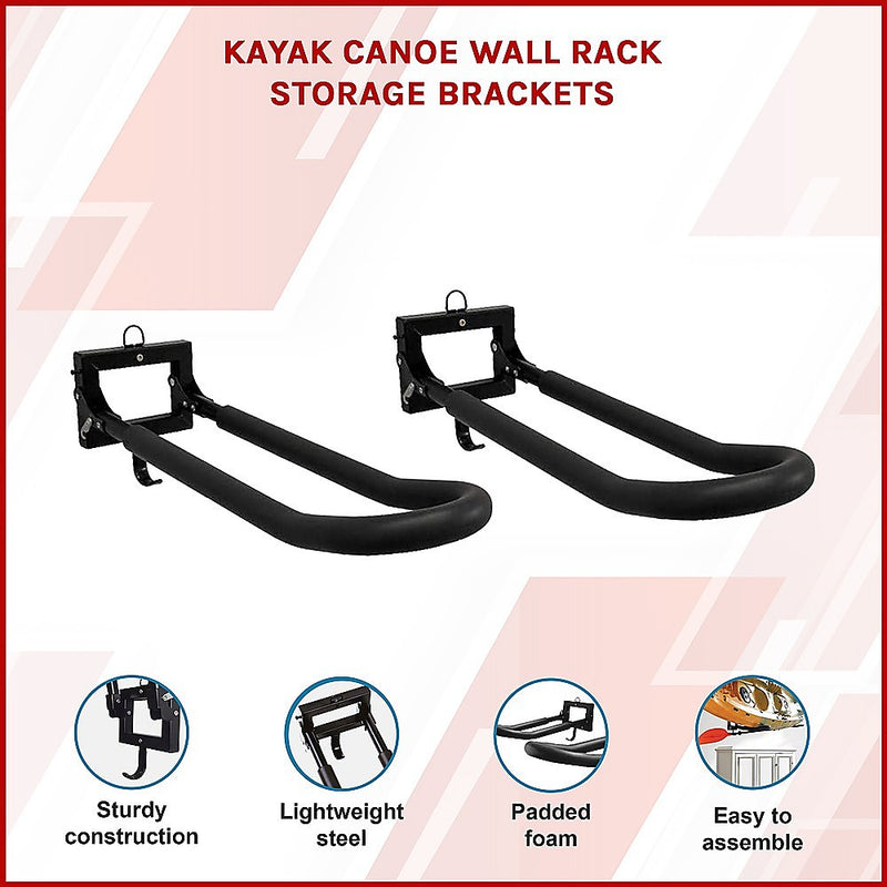 Kayak Canoe Wall Rack Storage Brackets