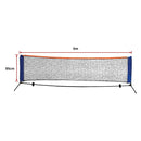 6 Meters Portable Foldable Mini Tennis Net & Post Set