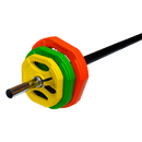 20kg Standard Rubber Coloured Barbell