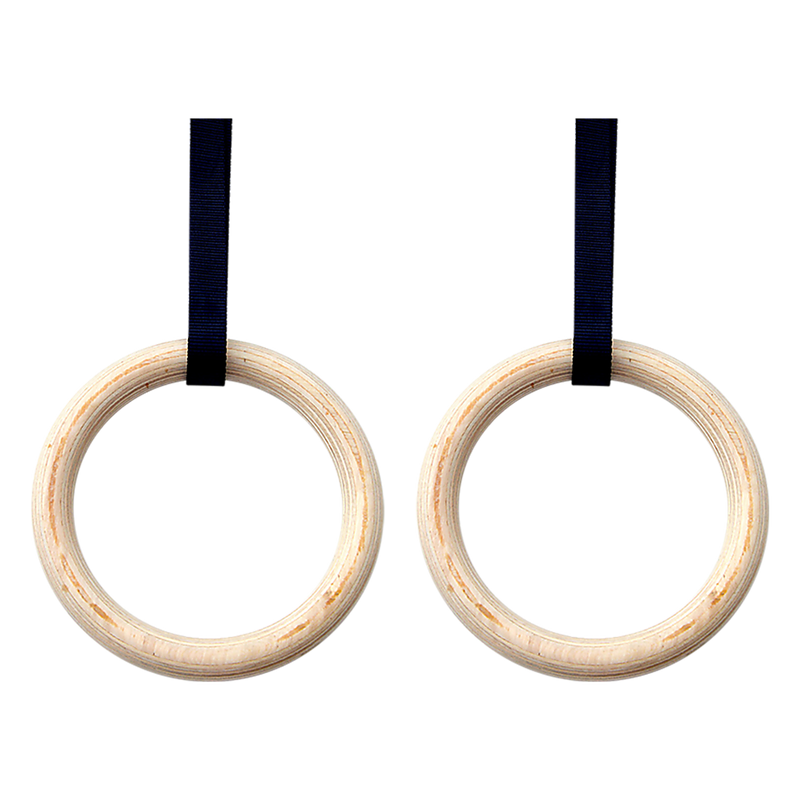 32mm Wooden Gymnastic Rings Olympic Gym Rings Strength Training