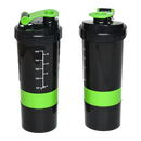 2x Protein Gym Shaker Premium 3 in 1 Smart Style Blender Mixer Cup Bottle Spider