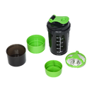2x Protein Gym Shaker Premium 3 in 1 Smart Style Blender Mixer Cup Bottle Spider