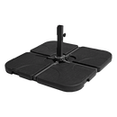 Outdoor Patio 4-Piece Cantilever Offset 3M Umbrella Base Stand Weight Water Sand