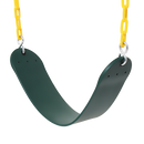 2 Pack Swings Seats Heavy Duty 66" Chain Plastic Coated Playground Swing