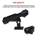 4PC Kayak Boat Fishing Pole Rod Holder Tackle Kit  Adjustable Side Rail Mount
