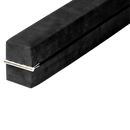 2.2m Gymnastics Folding Balance Beam Black Synthetic Suede