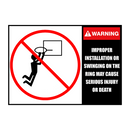 Basketball Ring Hoop Height Adjustable Portable Set