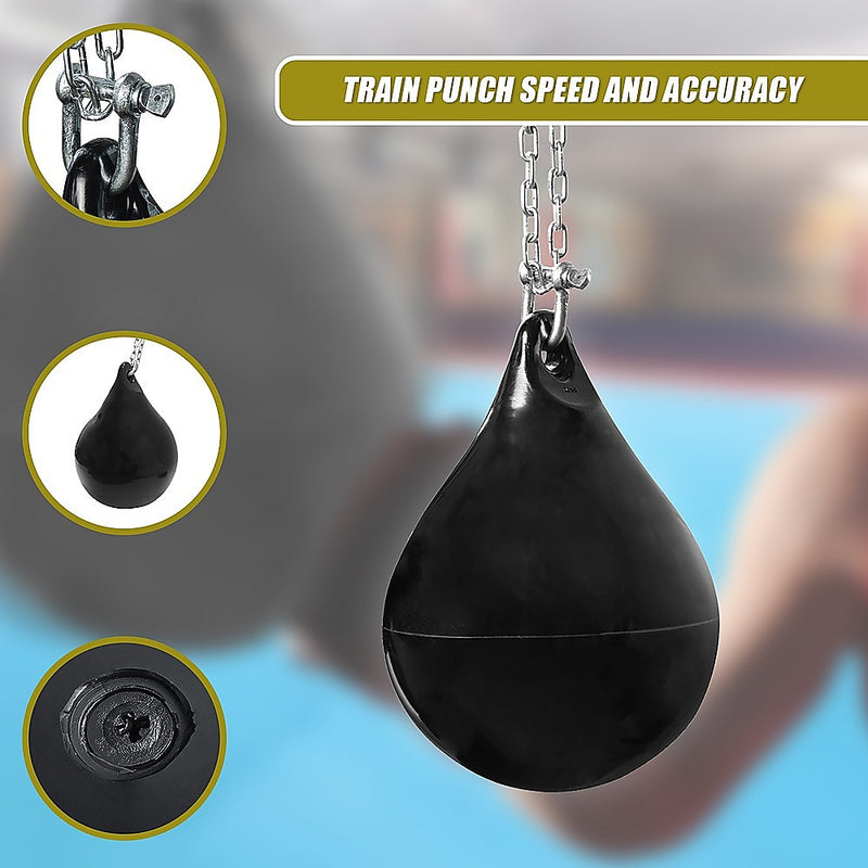 30L Water Punching Bag Aqua with D-Shackle and Chain