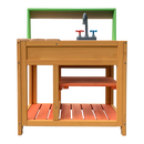 Childrens Outdoor Play Mud Kitchen Sand Pit with Display Shelf