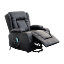 Recliner Chair Electric Massage Chair Lift Heated Leather Lounge Sofa Black