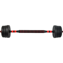 20kg Adjustable Rubber Dumbbell Set Barbell Home GYM Exercise Weights