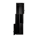 Black Two-Door L-shaped Office Gym Shed Storage Lockers