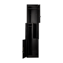 Black Two-Door L-shaped Office Gym Shed Storage Lockers