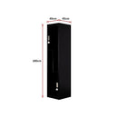 Black Two-Door L-shaped Office Gym Shed Storage Lockers