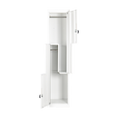 Grey Two-Door L-shaped Office Gym Shed Storage Lockers