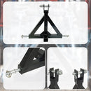 Heavy Duty Steel 3 Point 2" Trailer Hitch Receiver Tow Drawbar For Cat 1 Tractor