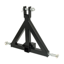 Heavy Duty Steel 3 Point 2" Trailer Hitch Receiver Tow Drawbar For Cat 1 Tractor