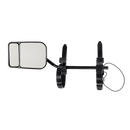2x Towing Mirrors Pair Clip on Multi Fit Clamp On Towing Caravan 4X4 Trailer