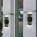 Modern 12" LED Up Down Wall Light dual Lamp Fixtures Outdoor Dusk to Dawn Sensor