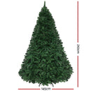 Jingle Jollys Christmas Tree 2.1m Xmas Tree Decor 2800 LED Lights 8 Modes