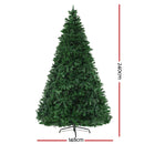 Jingle Jollys Christmas Tree 2.4m Xmas Tree Decor 8 Light Modes Multi Colour