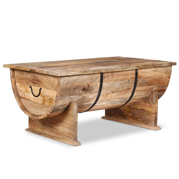 Coffee Table Solid Mango Wood 88x50x40 Cm