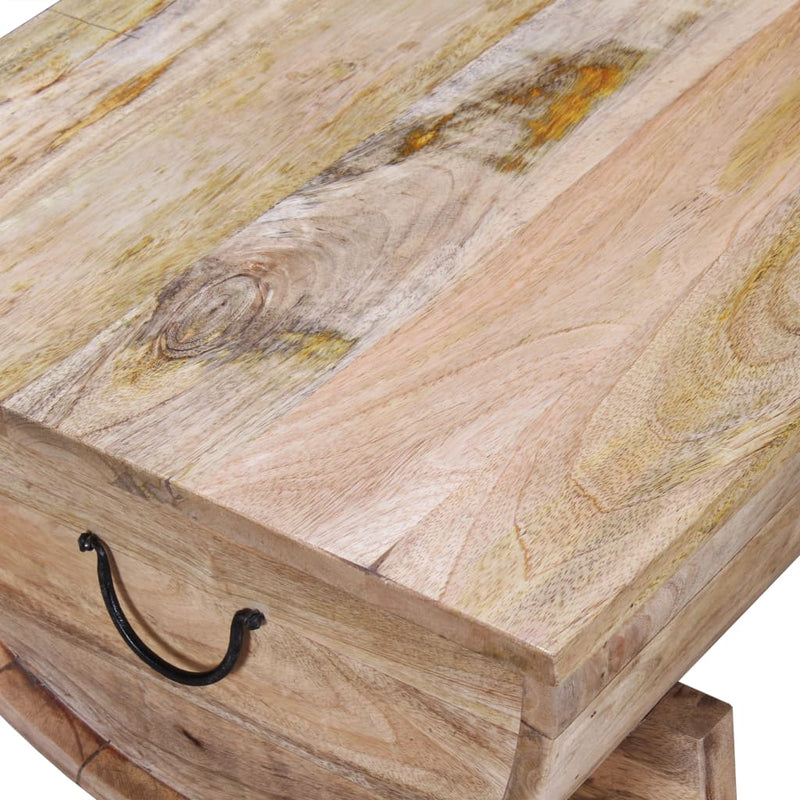 Coffee Table Solid Mango Wood 88x50x40 Cm