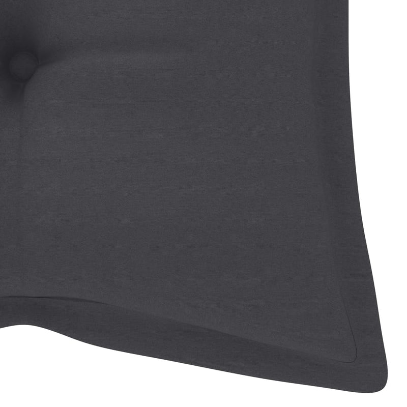 Garden Bench Cushion Anthracite 120x50x7 Cm Fabric